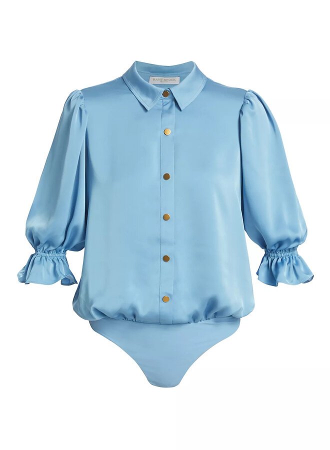 Ramy Brook- Dina Bodysuit- Blue Quartz