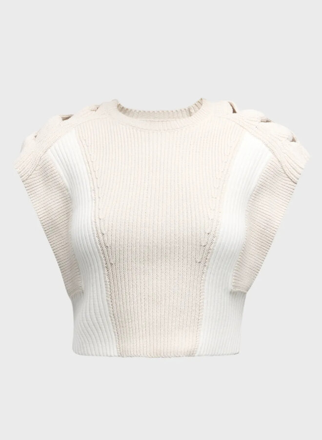 IRO- Kalou Sweater- Ecru/White