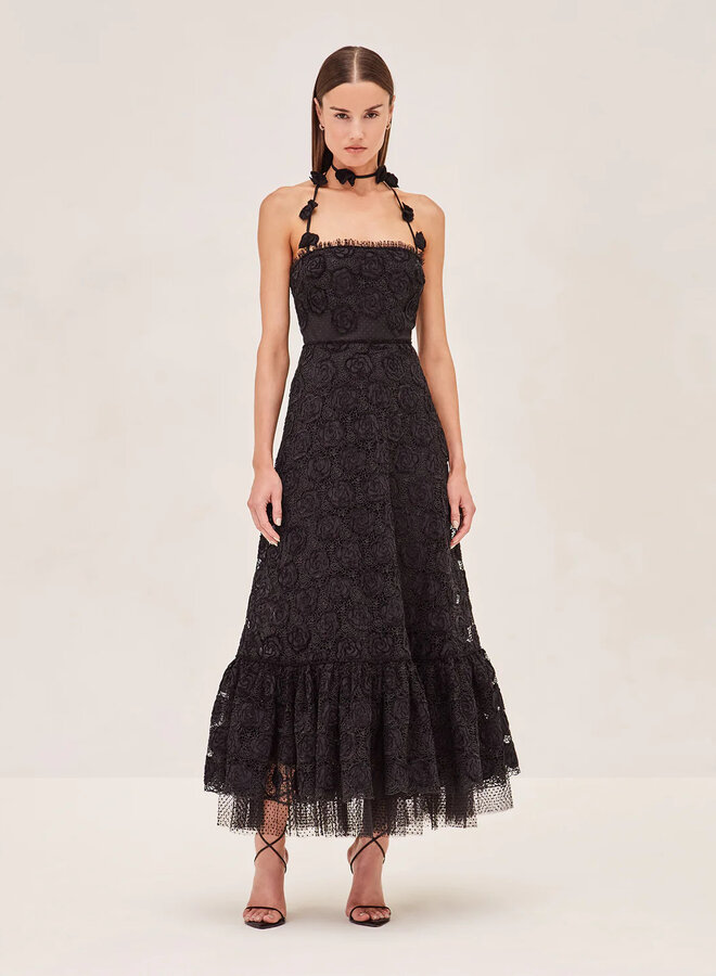 Alexis- Villanelle Dress- Black