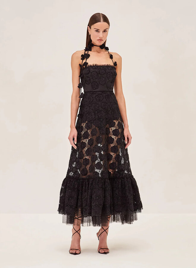 Alexis- Villanelle Dress- Black