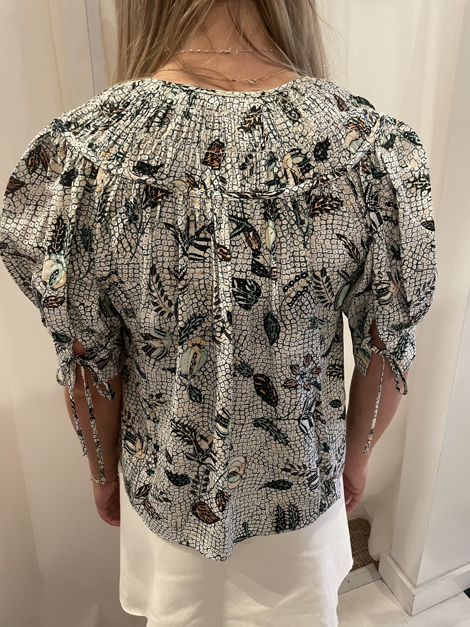 Ulla Johnson- Shea Top- Botanical Mist - Dukes Online Ulla Johnson- Shea Top- Botanical Mist - Dukes Online