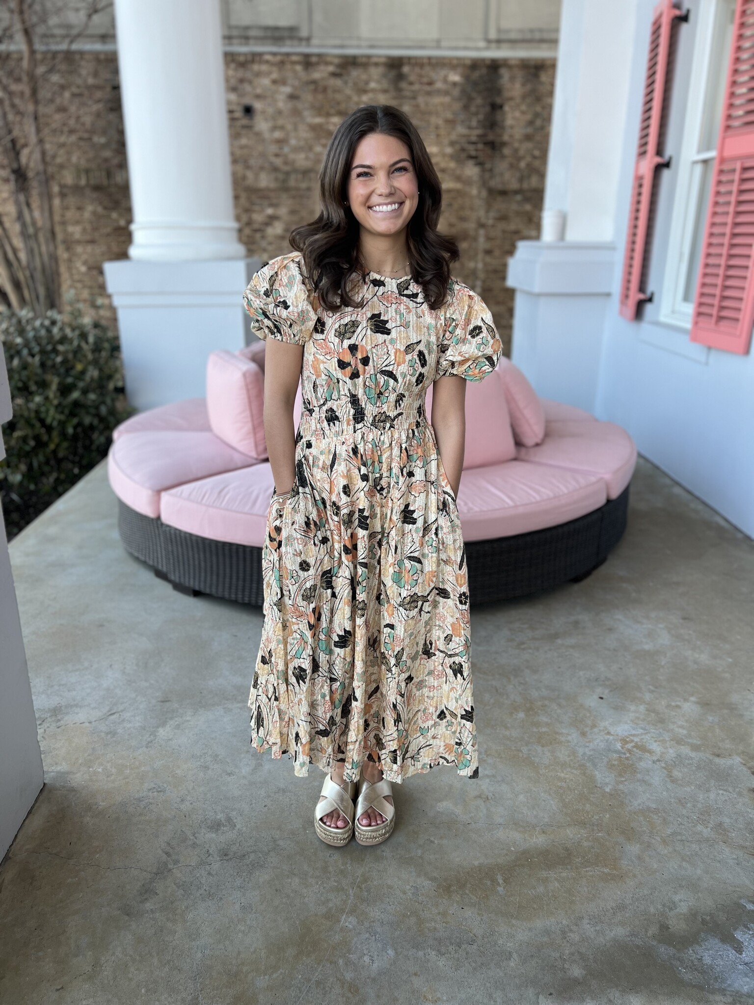 Ulla Johnson- Eden Dress- Pearl Flora - Dukes Online