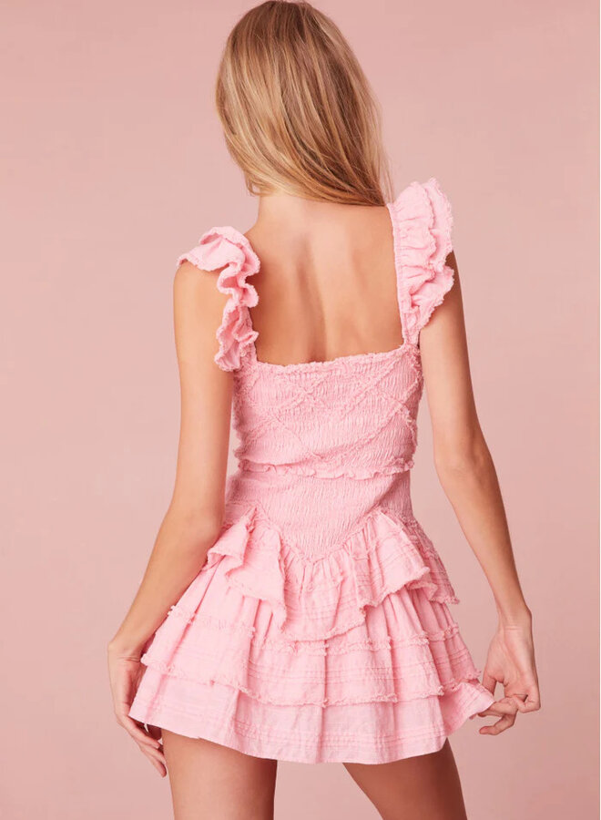 Love Shack Fancy- Marsinia Dress- Bubblegum