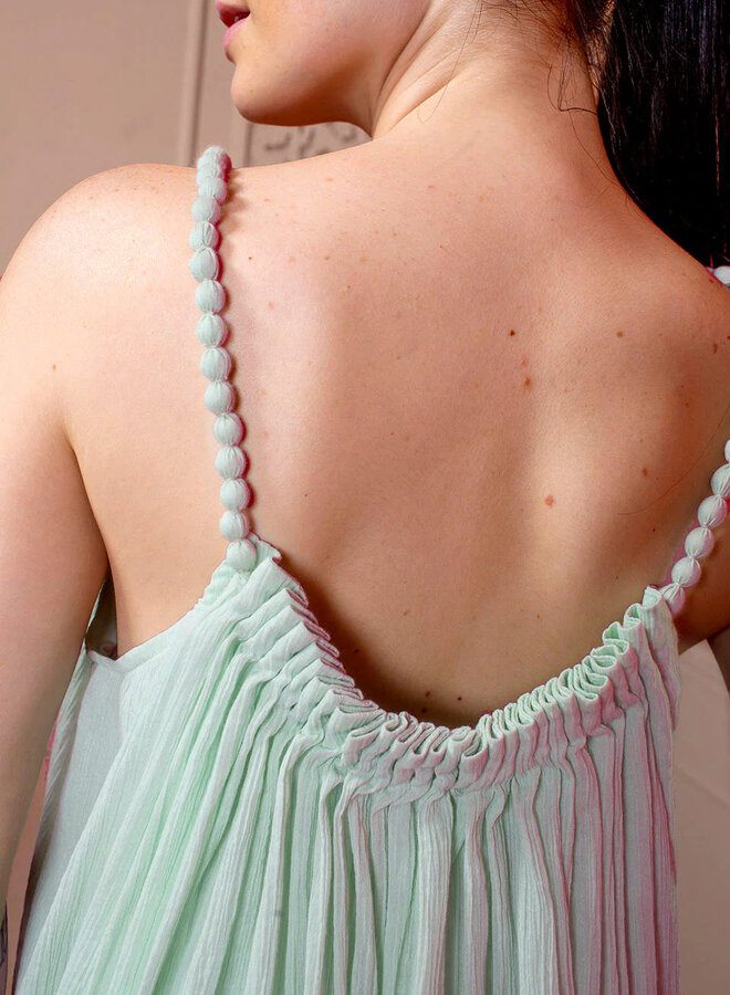 Scarlett Poppies- Pearls on a String- Milky Green