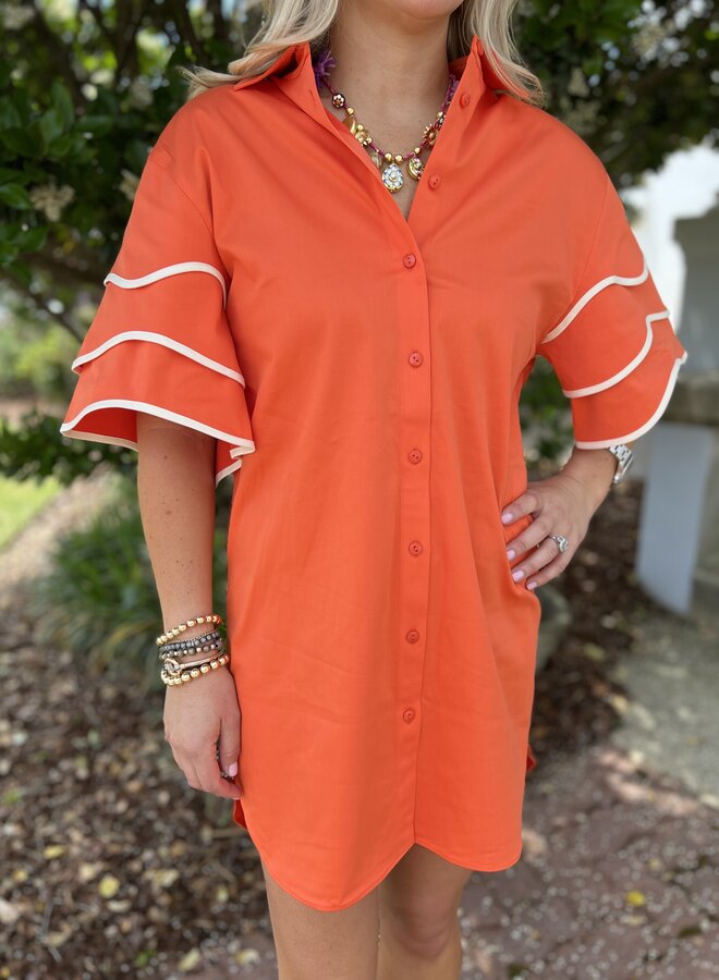 Alexis- Solan Dress- Orange
