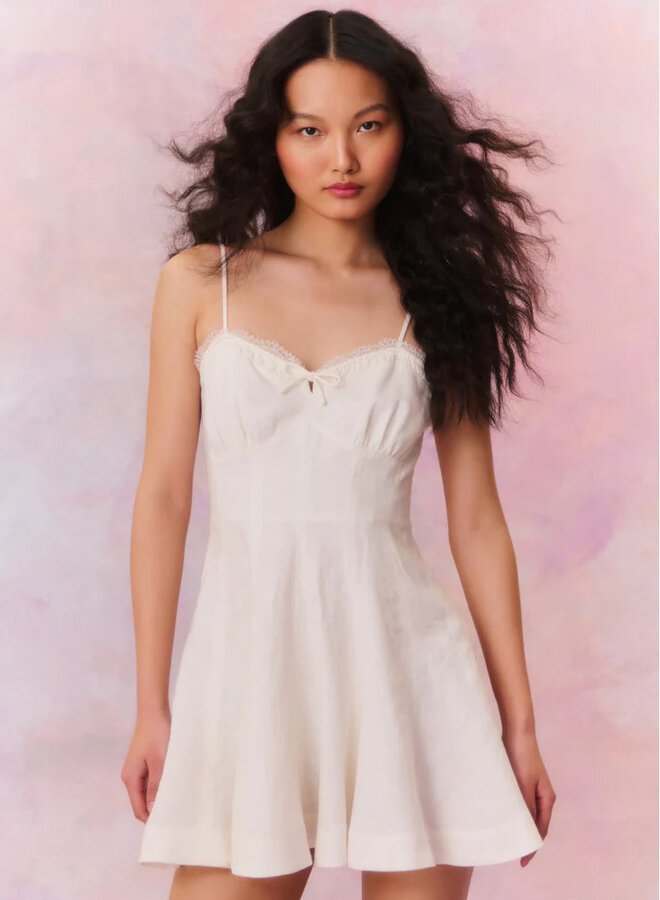 Love Shack Fancy- Shai Dress- Antique White
