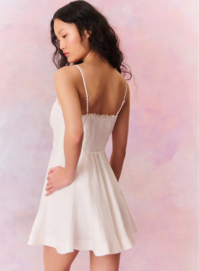 Love Shack Fancy- Shai Dress- Antique White