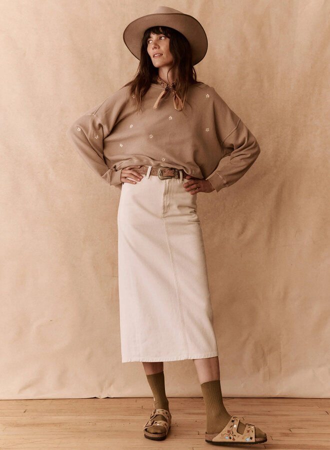 The Great- The Column Skirt- Natural