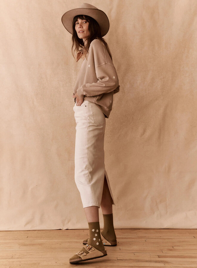 The Great- The Column Skirt- Natural