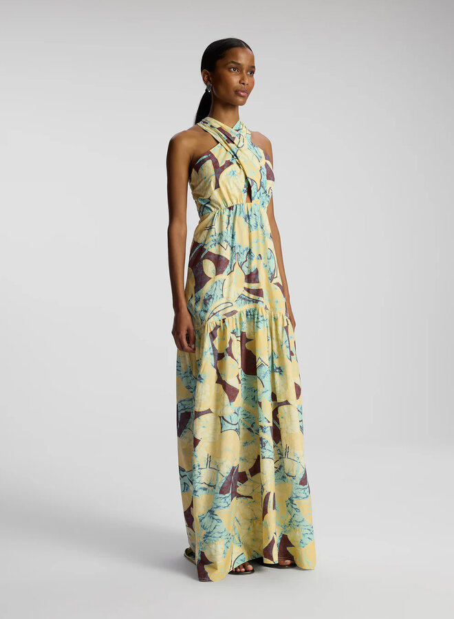A.L.C.- Veronica Dress- Carob/Chardonnay