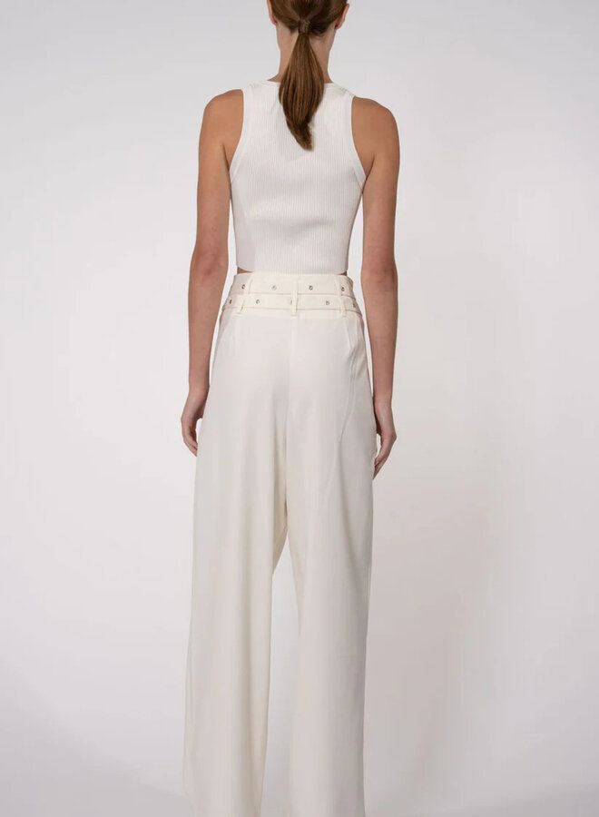 Nonchalant- Eve Crop- White