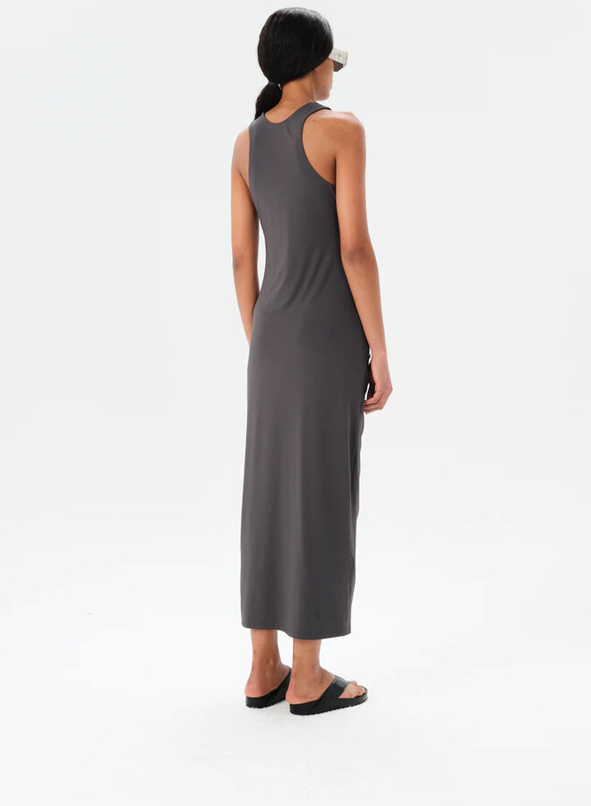 Maria Cher- Ceibo Mich Midi Dress- Charcoal