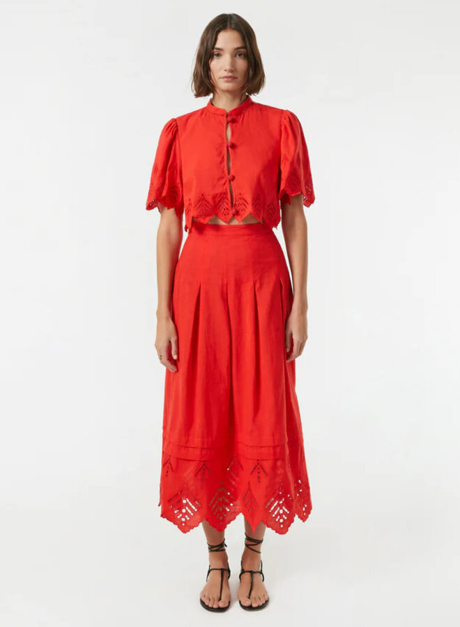Rhode- Nita Top- Scarlet Eyelet