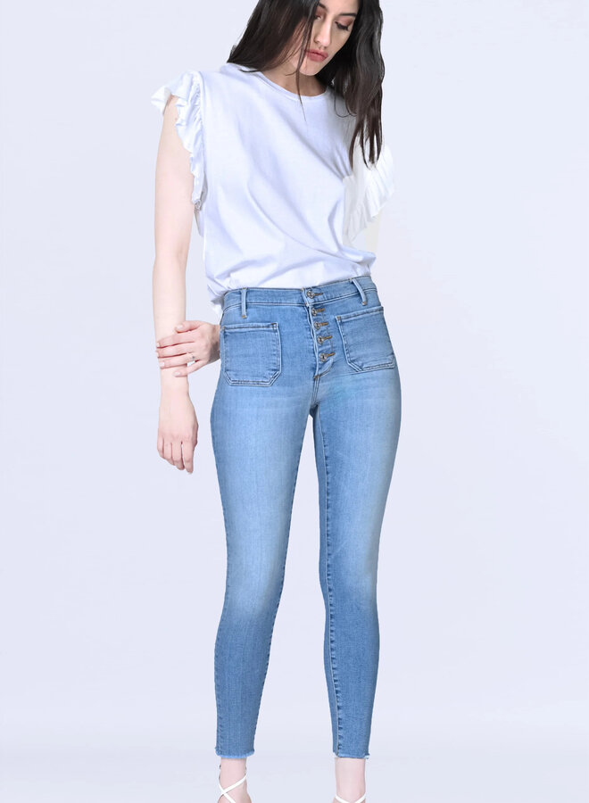 Black Orchid- Ava Patch Pocket Skinny- It's All Good