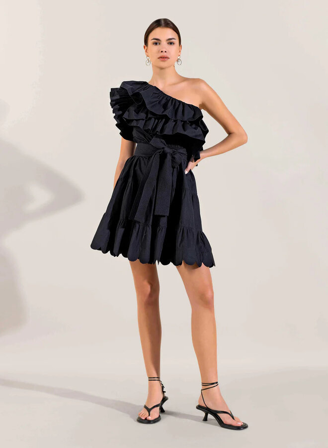 Scarlett Poppies- Revolution Illusion Dress- Onyx Black