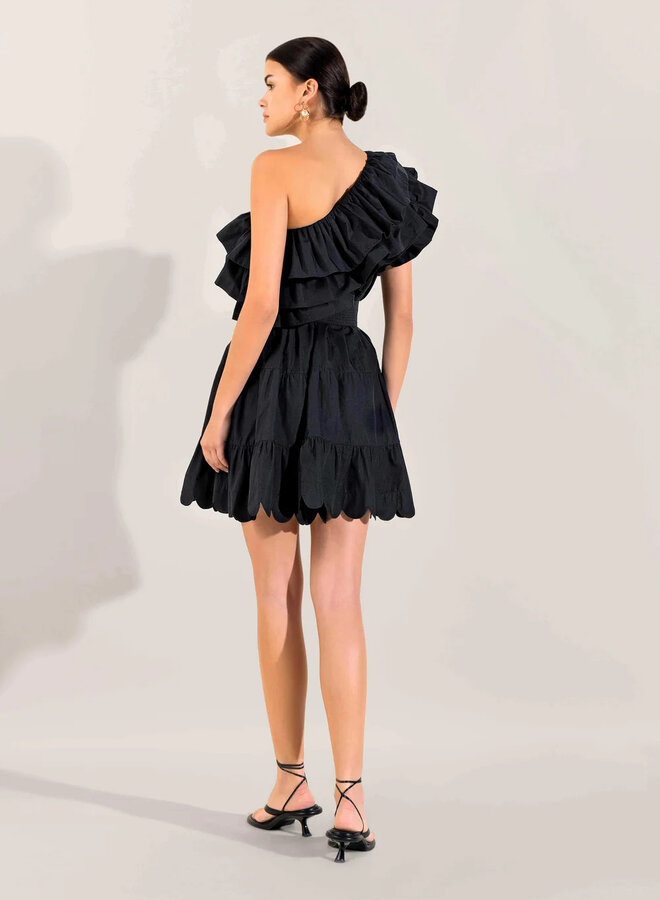 Scarlett Poppies- Revolution Illusion Dress- Onyx Black