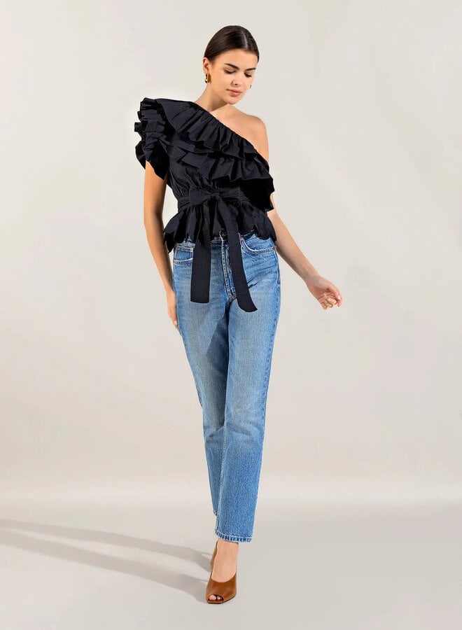 Scarlett Poppies- Voltaire Top- Onyx Black