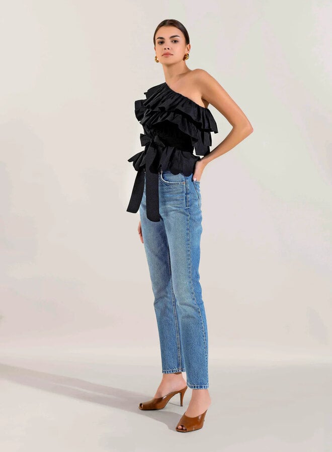 Scarlett Poppies- Voltaire Top- Onyx Black