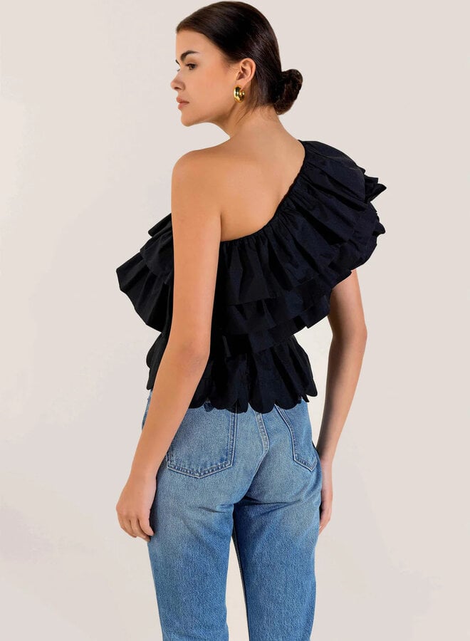 Scarlett Poppies- Voltaire Top- Onyx Black