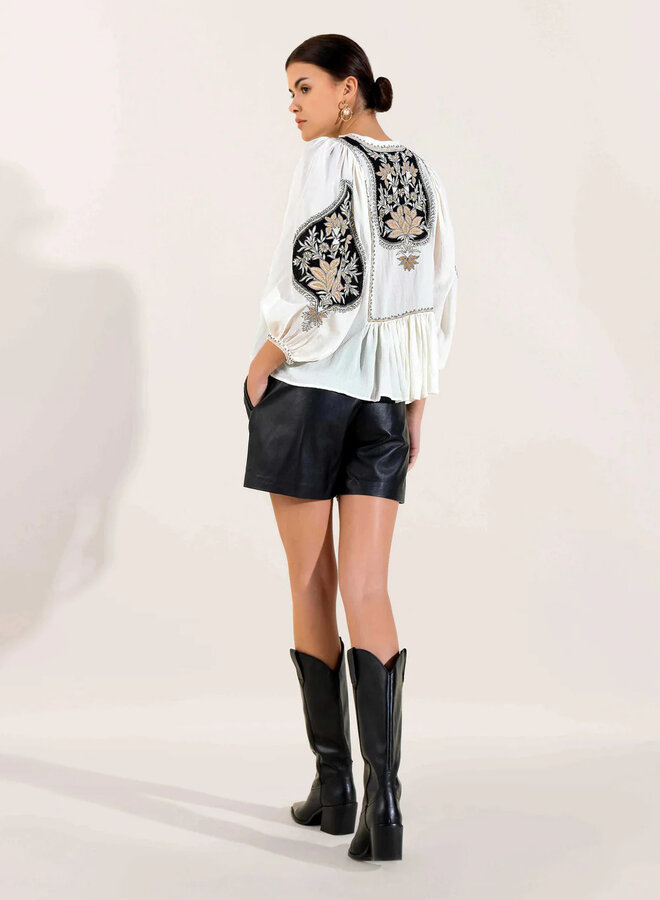 Scarlett Poppies- Francine Blouse- Simply White