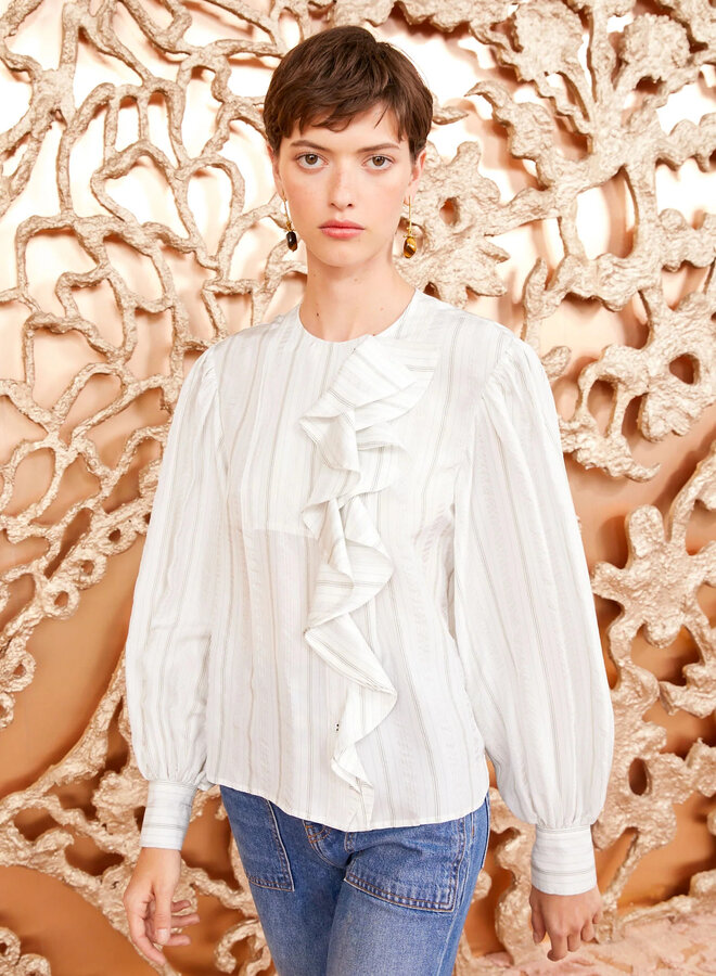 Ulla Johnson- Adelaide Blouse- Chalk