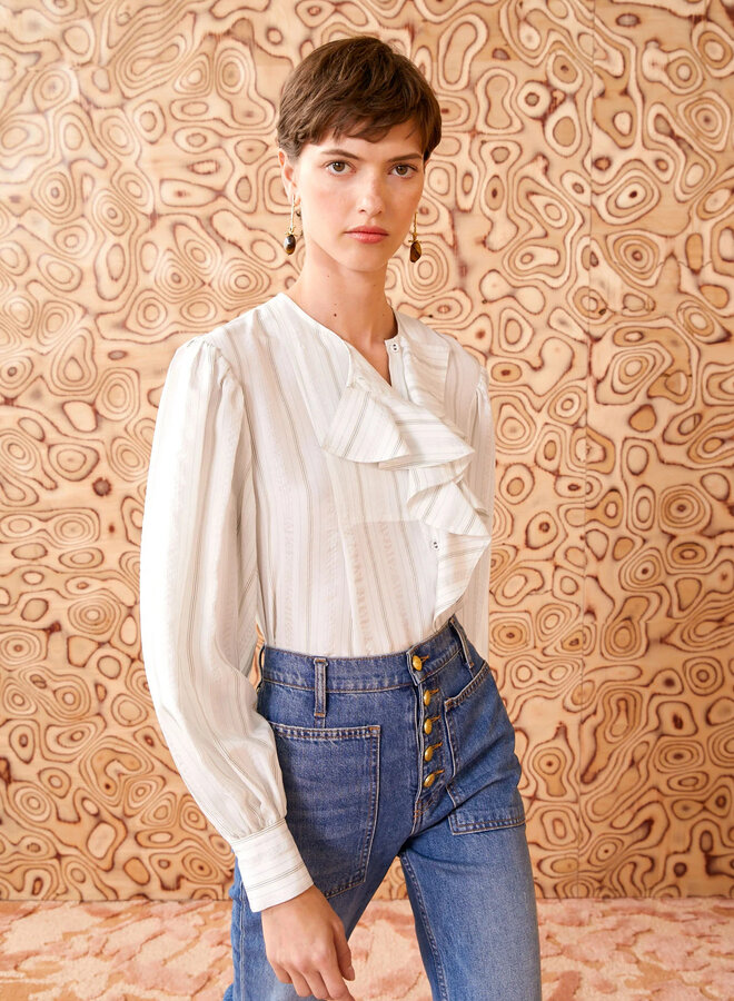 Ulla Johnson- Adelaide Blouse- Chalk