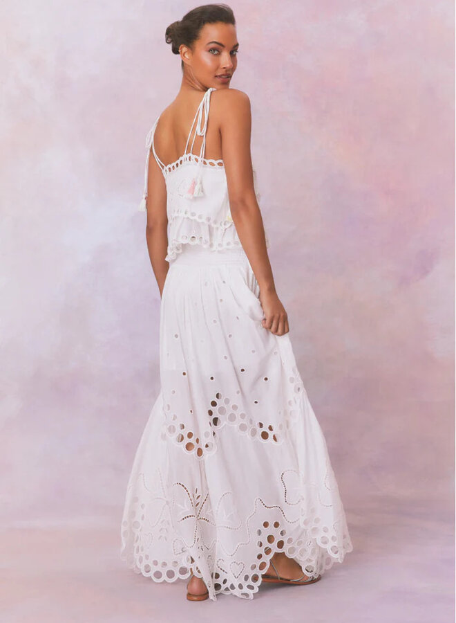 Love Shack Fancy- Biltmore Top- Soft White
