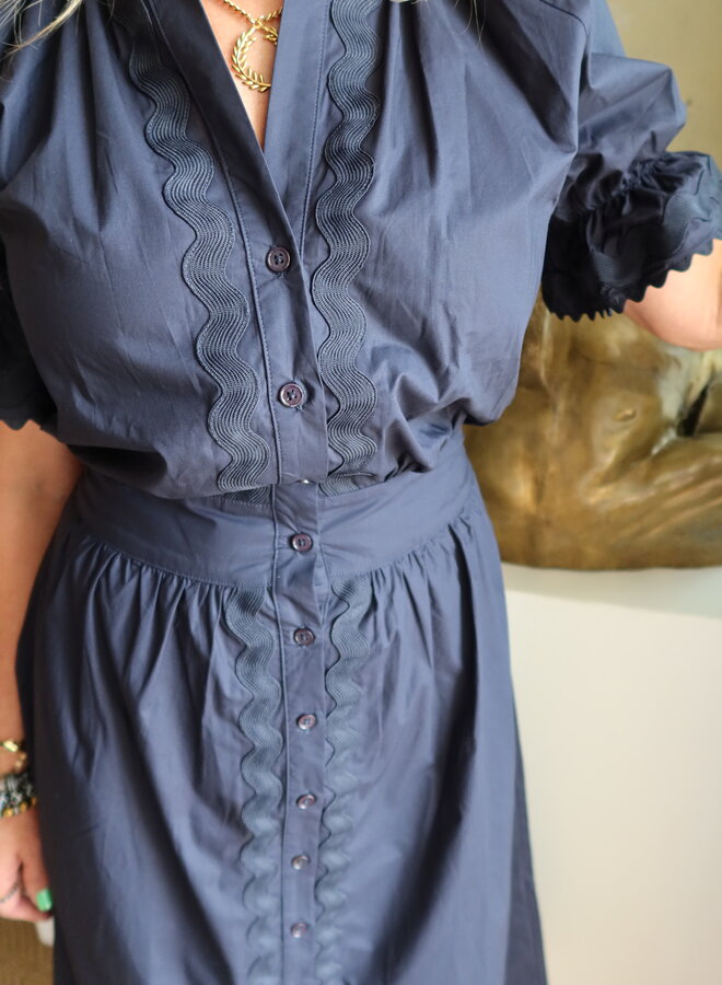 Sundays- Aliza Dress- Navy