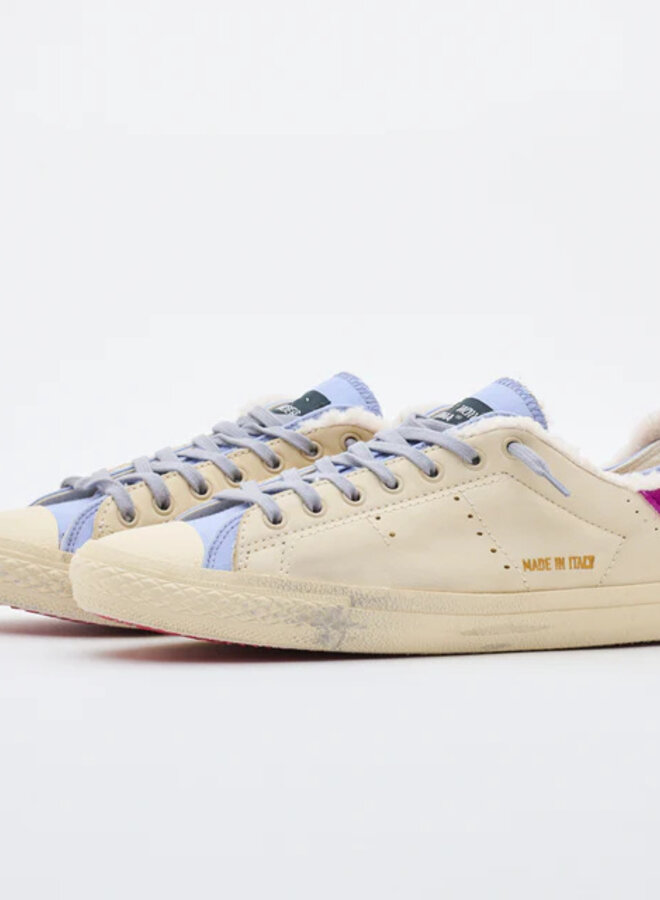 Hidn-Ander- Starless Low Shearling- Cream/Lilac