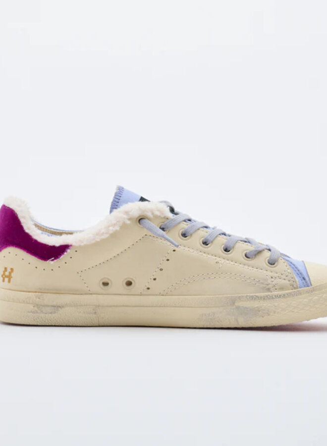 Hidn-Ander- Starless Low Shearling- Cream/Lilac