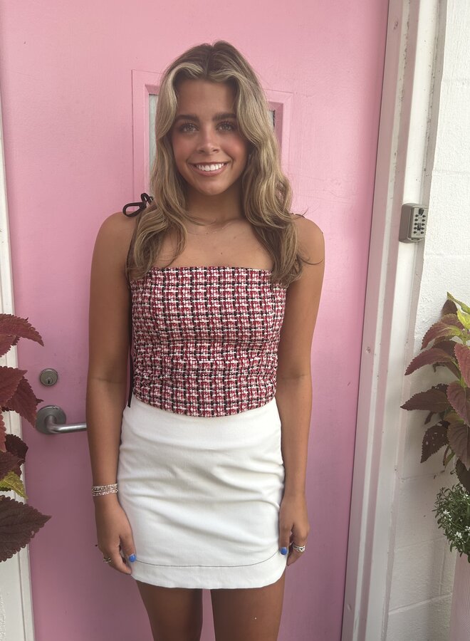 Koch- Lila Top- Black Cherry Tweed