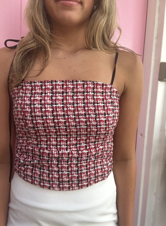 Koch- Lila Top- Black Cherry Tweed