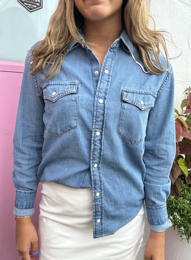 Koch- Hassie Top- Light Wash