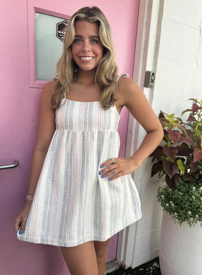 Koch- Alexis Dress- Shimmer Stripe