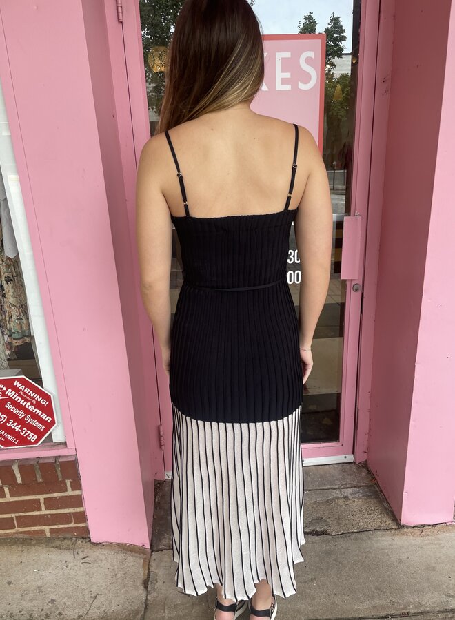 Karina Grimaldi- Moraima Knit Midi Dress- Black