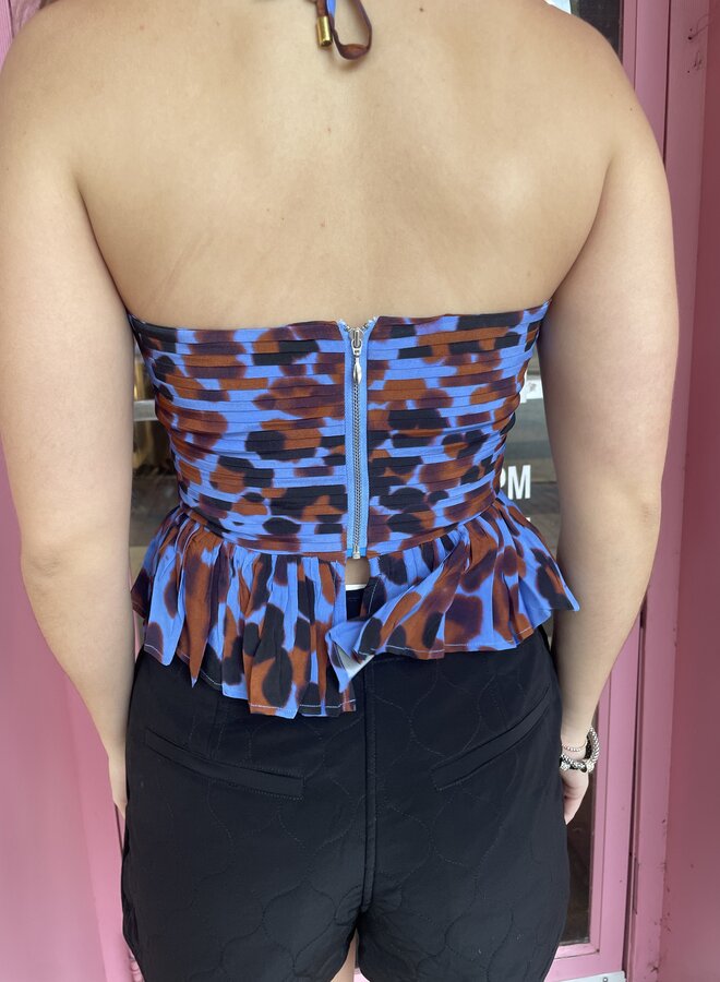 Karina Grimaldi- Malwa Print Top- Floral Animal