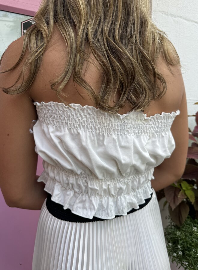 Loyd Ford- Denim Top- White 252