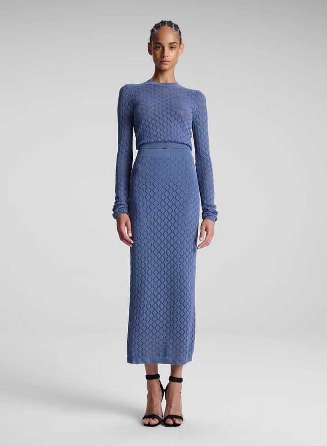 A.L.C.- Addison Skirt- Steel Blue