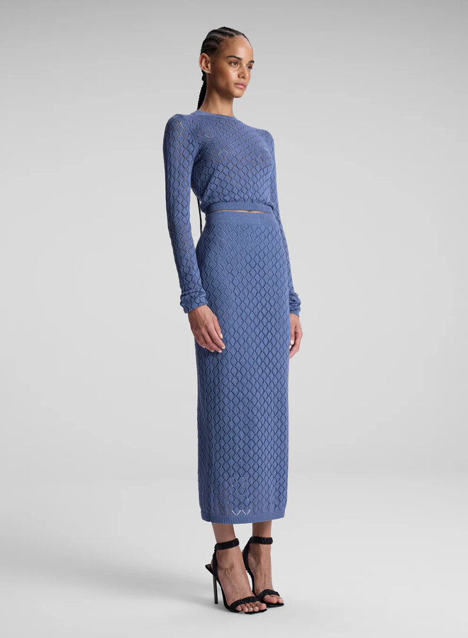 A.L.C.- Addison Skirt- Steel Blue