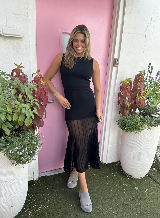 Karina Grimaldi- Fernanda Knit Set- Black