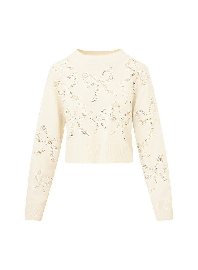 Love Shack Fancy- Parson Pullover- Marshmallow Bliss