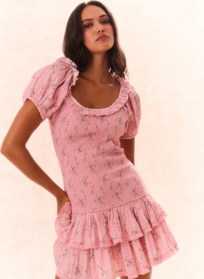 Love Shack Fancy- Violet Dress- Pink Dusk