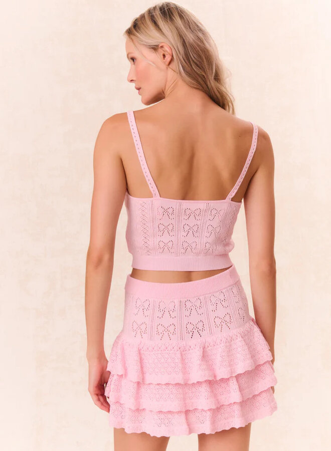 Love Shack Fancy- Fane Top- Ballerina Pink