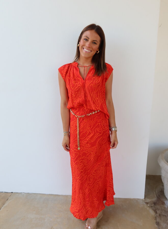 Maria Cher- Alvarez Keyla Top- Coral