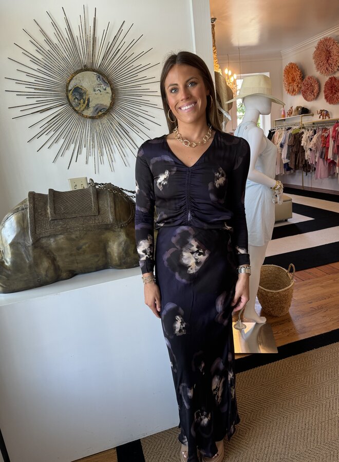 Maria Cher- Quesada Aiko Top- Midnight Blue