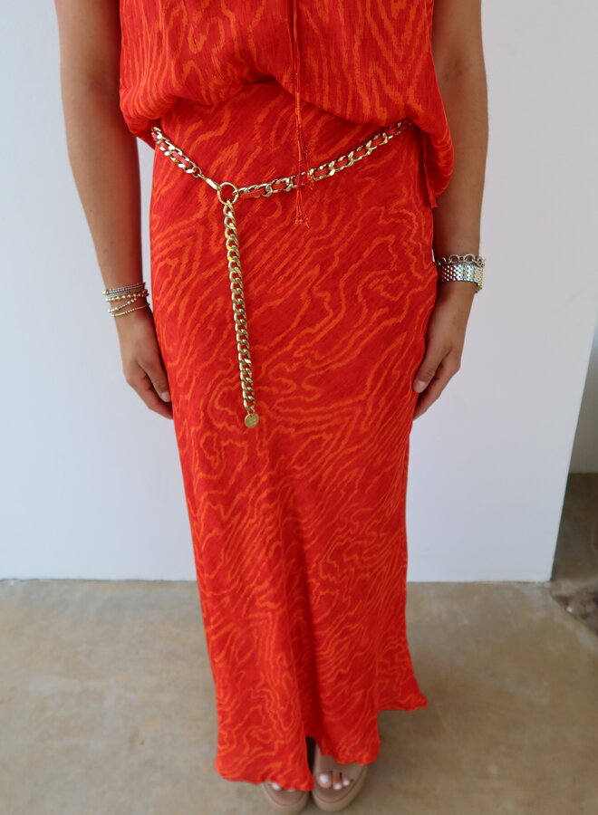 Maria Cher- Alvarez Alice Skirt- Coral