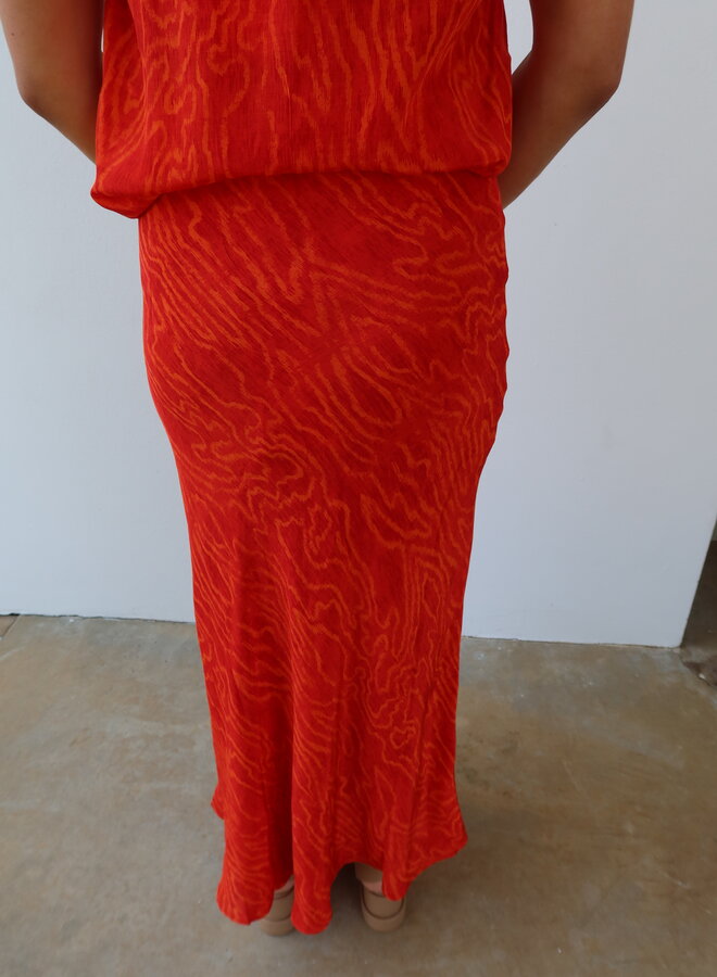 Maria Cher- Alvarez Alice Skirt- Coral