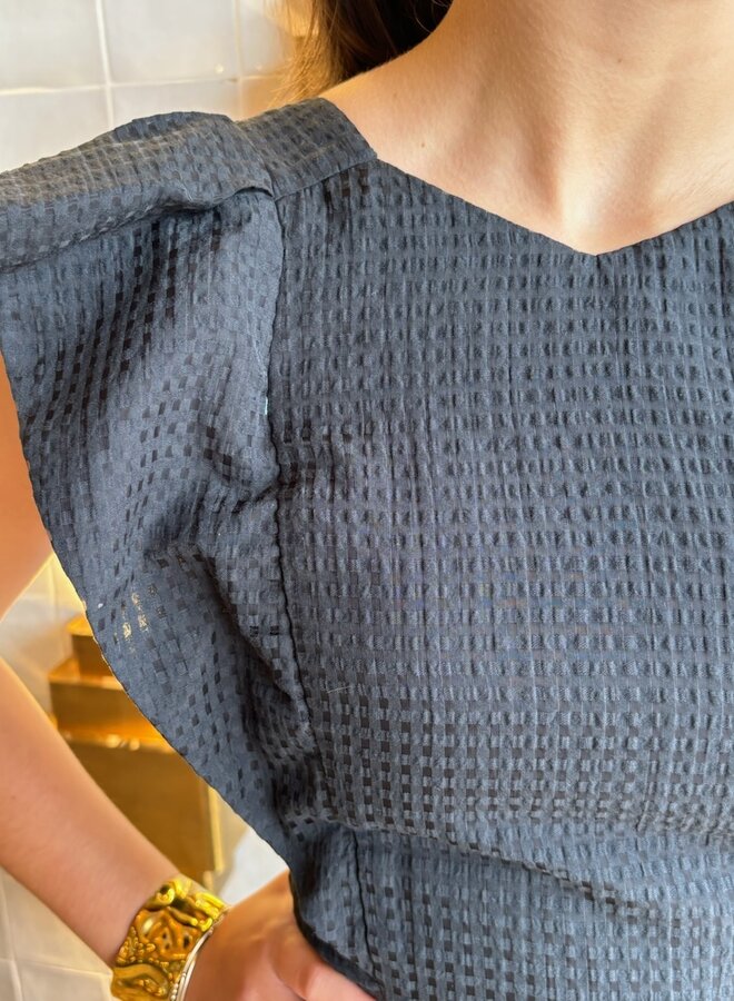 Koch- Cecilia Top- Black Check