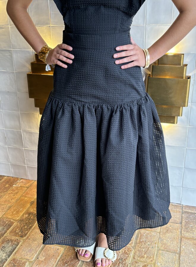Koch- Shelby Skirt- Black Check