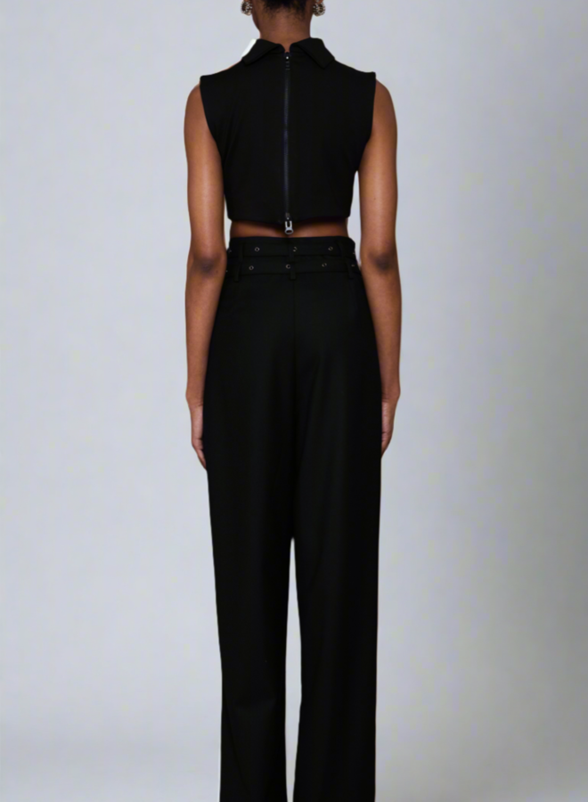 Nonchalant- Ryland Crop- Black